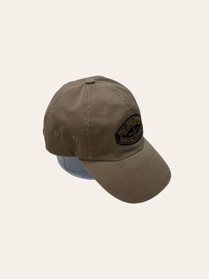 Polo jeans company beige patched cap
