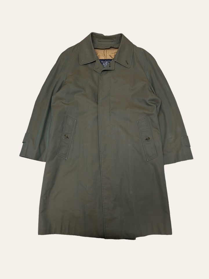 Burberry khaki color single trench coat 97