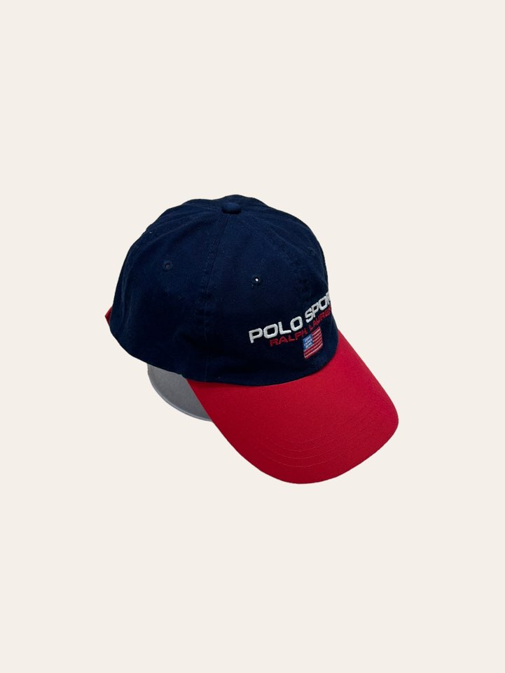 POLO SPORT navy logo cap