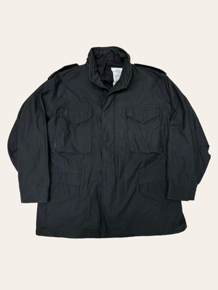 Alpha industries black M-65 field jacket LR