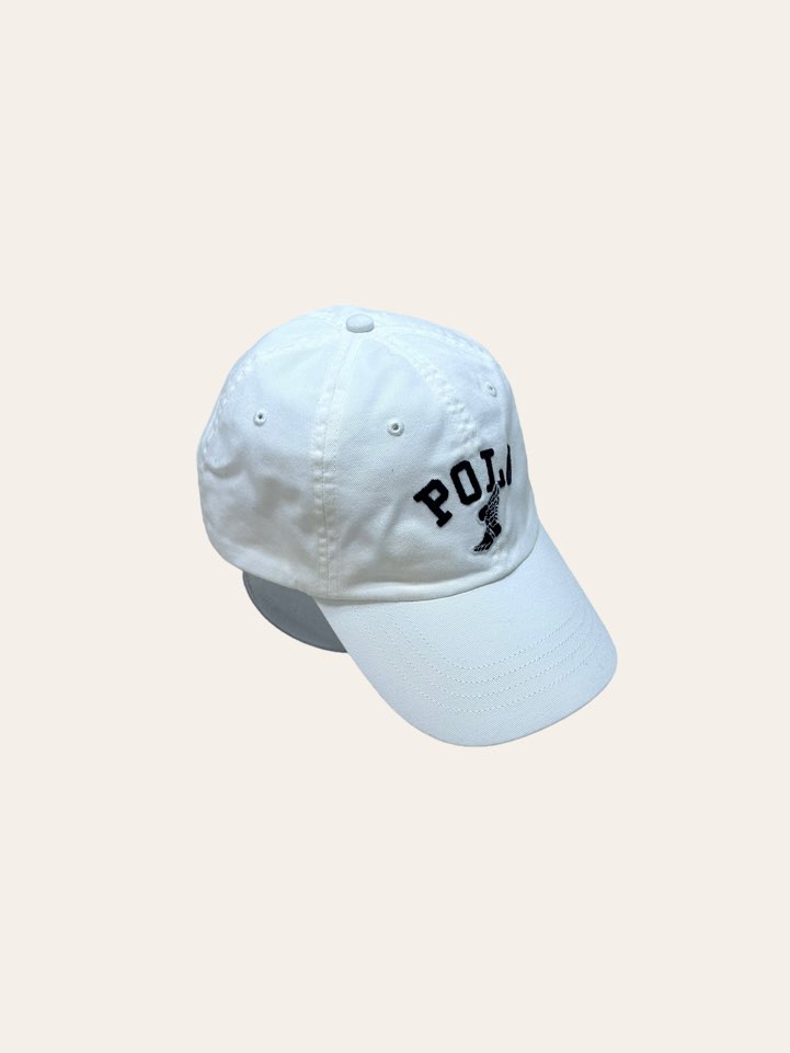 Polo ralph lauren white spell out 6 panel cap