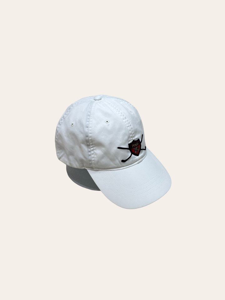 POLO GOLF white logo cap