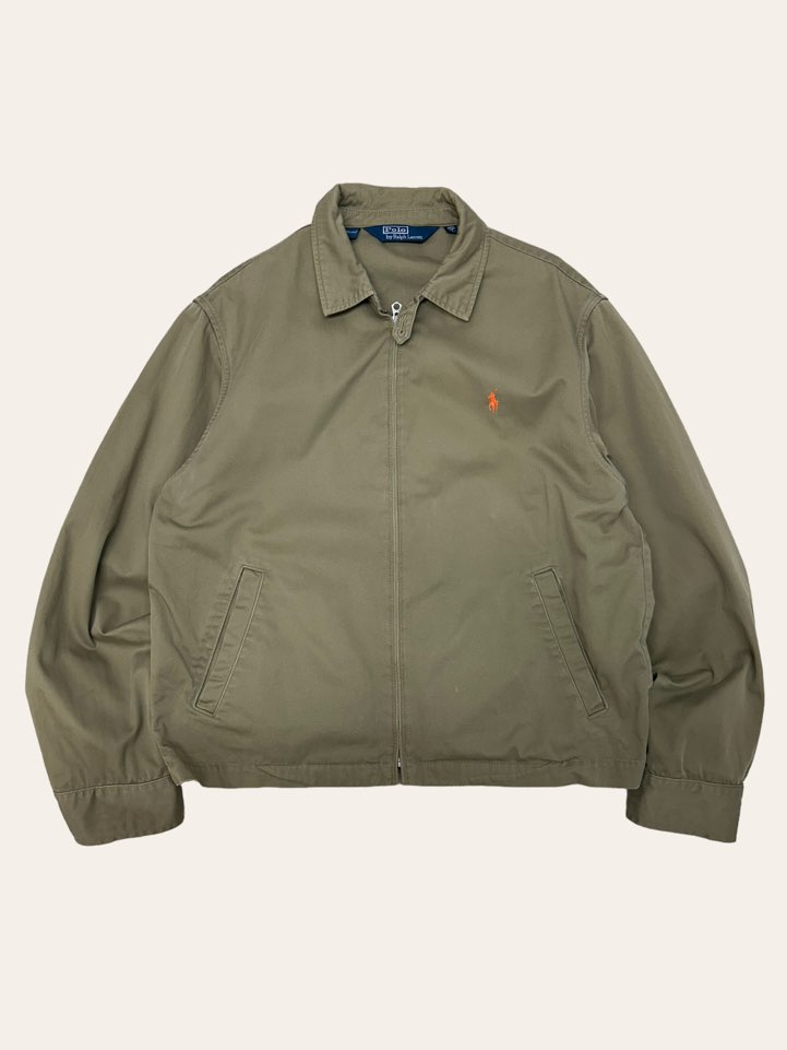 Polo ralph lauren khaki color cotton blouson jacket XL