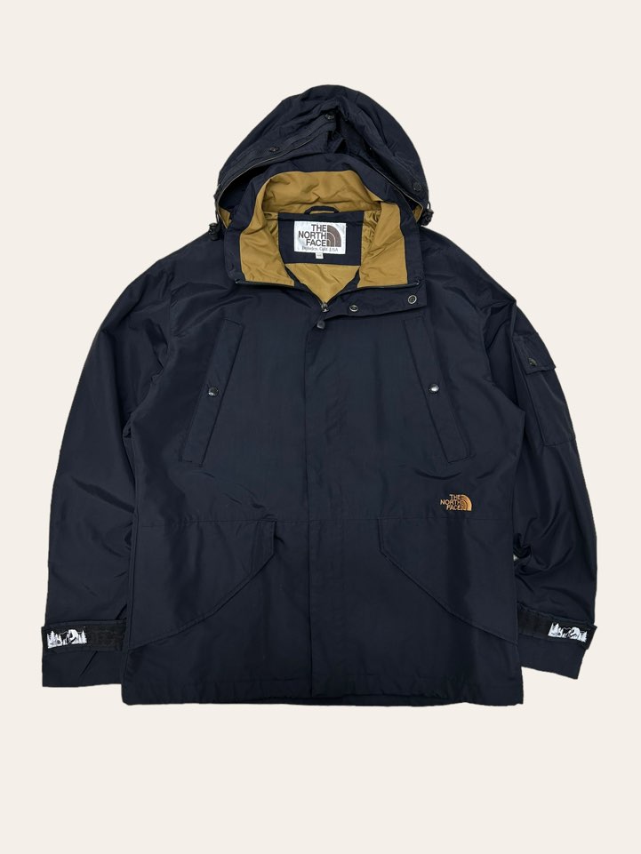 TNF white label black nylon windbreaker aron jacket XL(105)