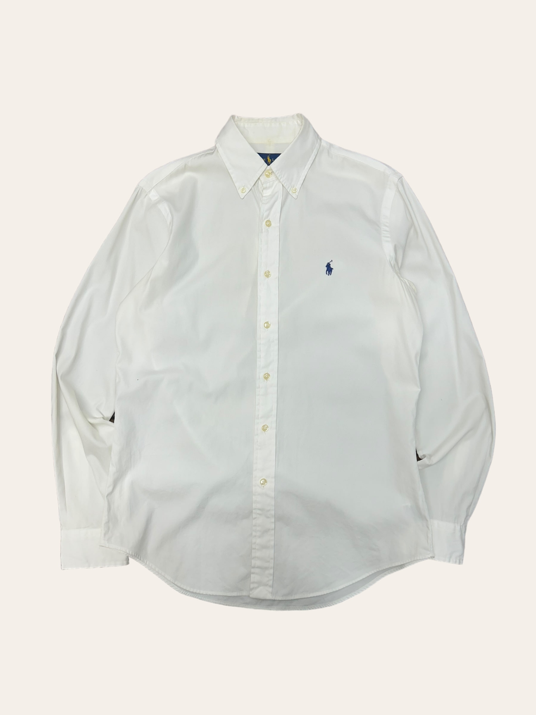 Polo ralph lauren white poplin shirt S