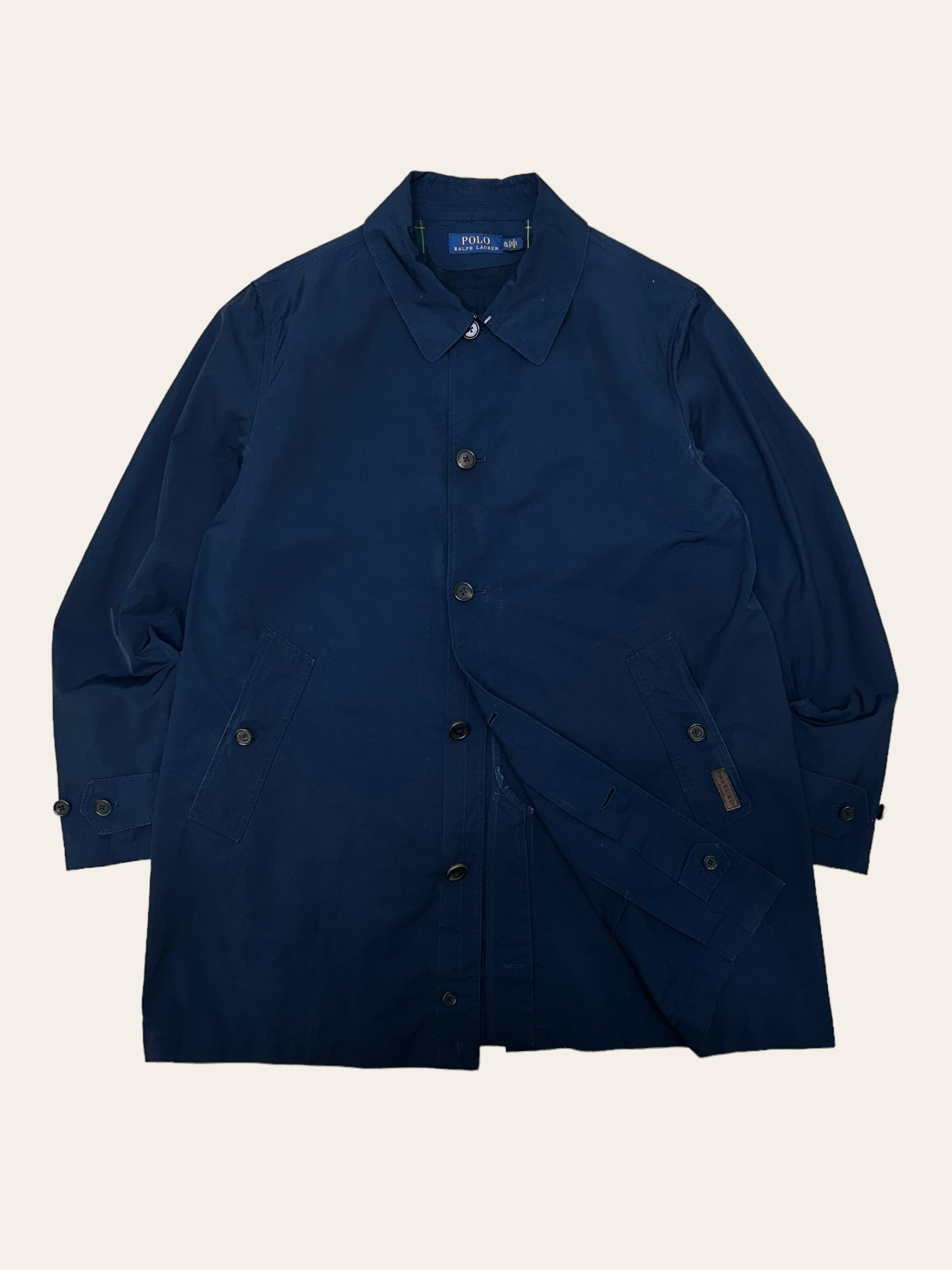 Polo ralph lauren navy nylon rain coat XL