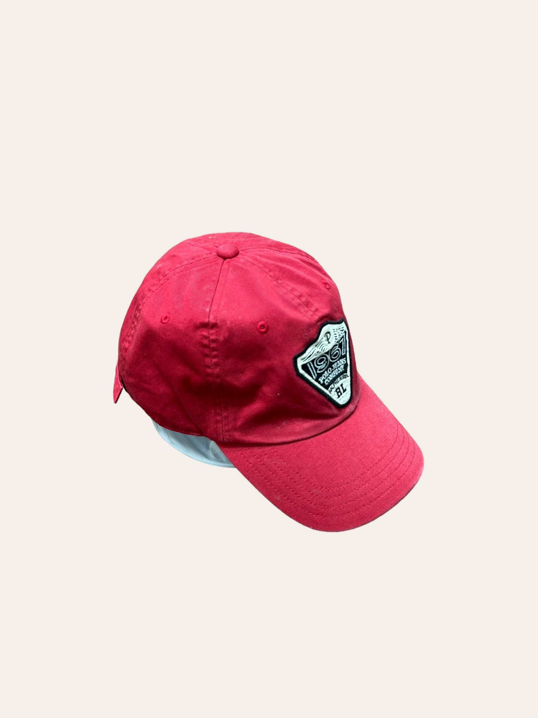 Polo jeans company red patched cap