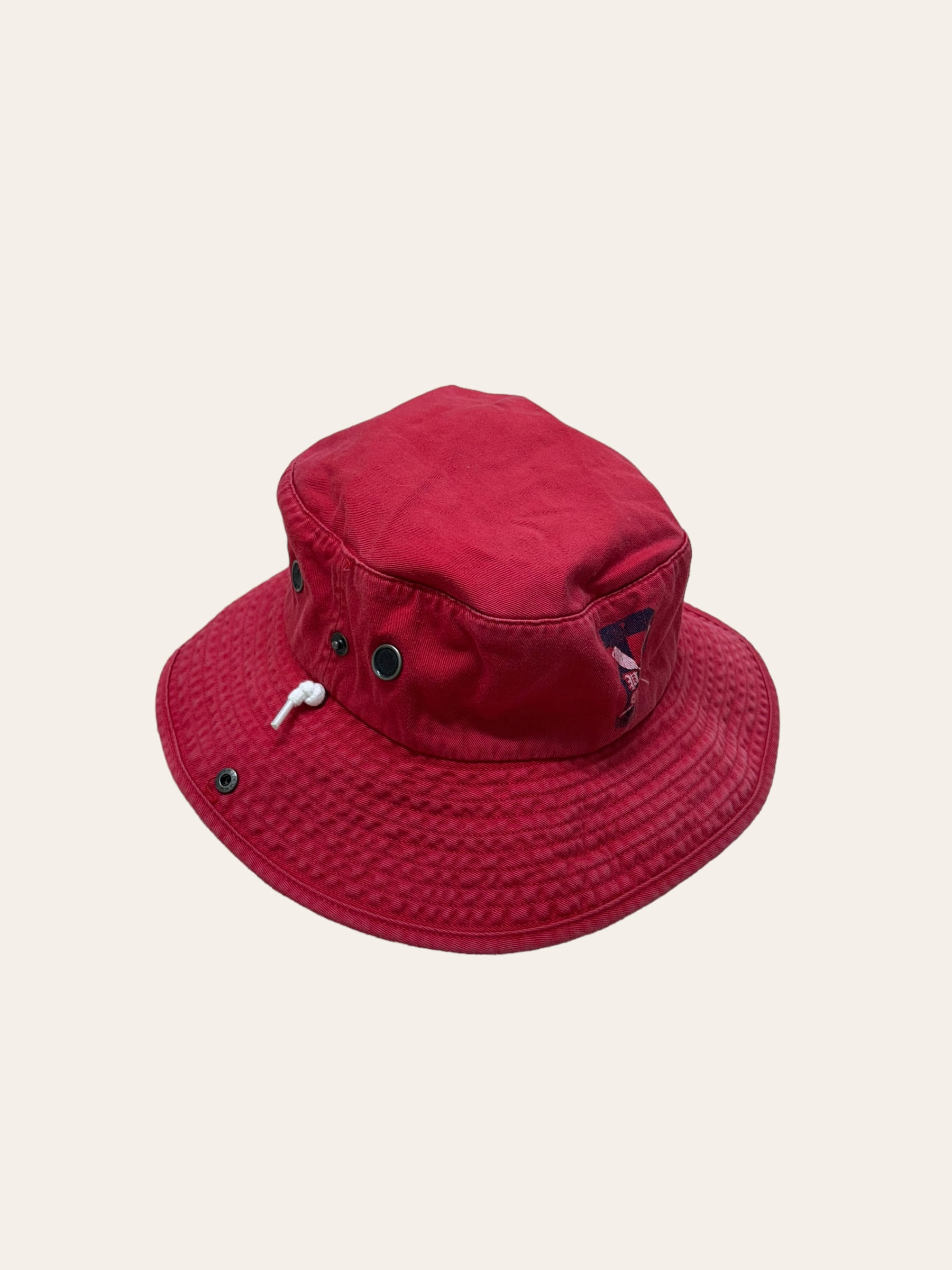 Polo ralph lauren red color P logo stencil bucket hat L/XL