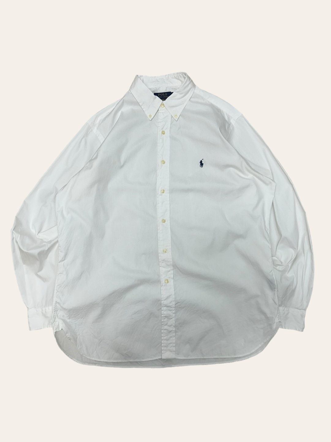 (From USA)Polo ralph lauren white poplin shirt 17