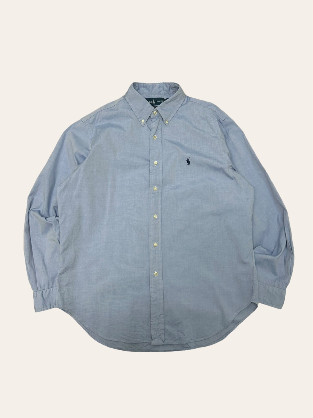 (From USA)Polo ralph lauren blue poplin shirt 16.5