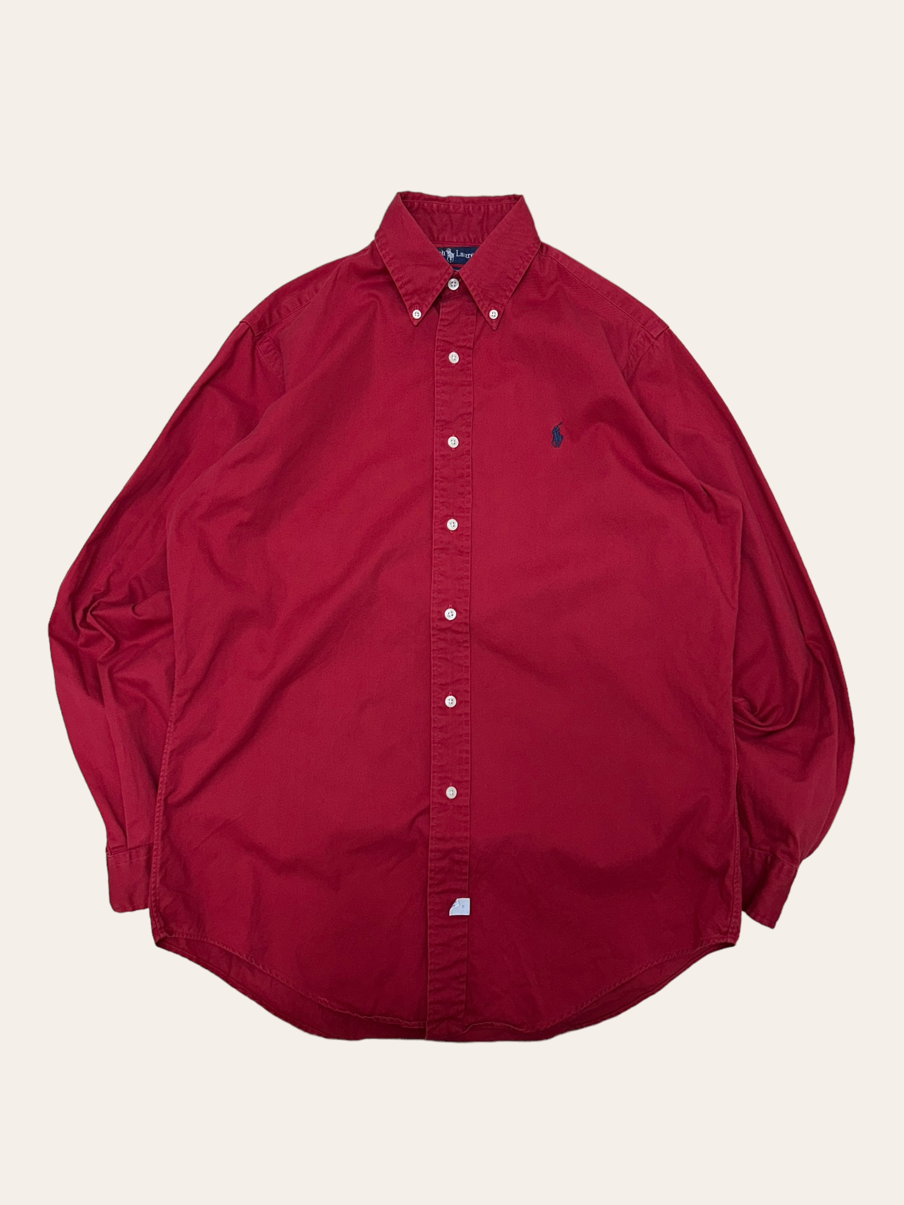 (From USA)Polo ralph lauren red solid shirt S