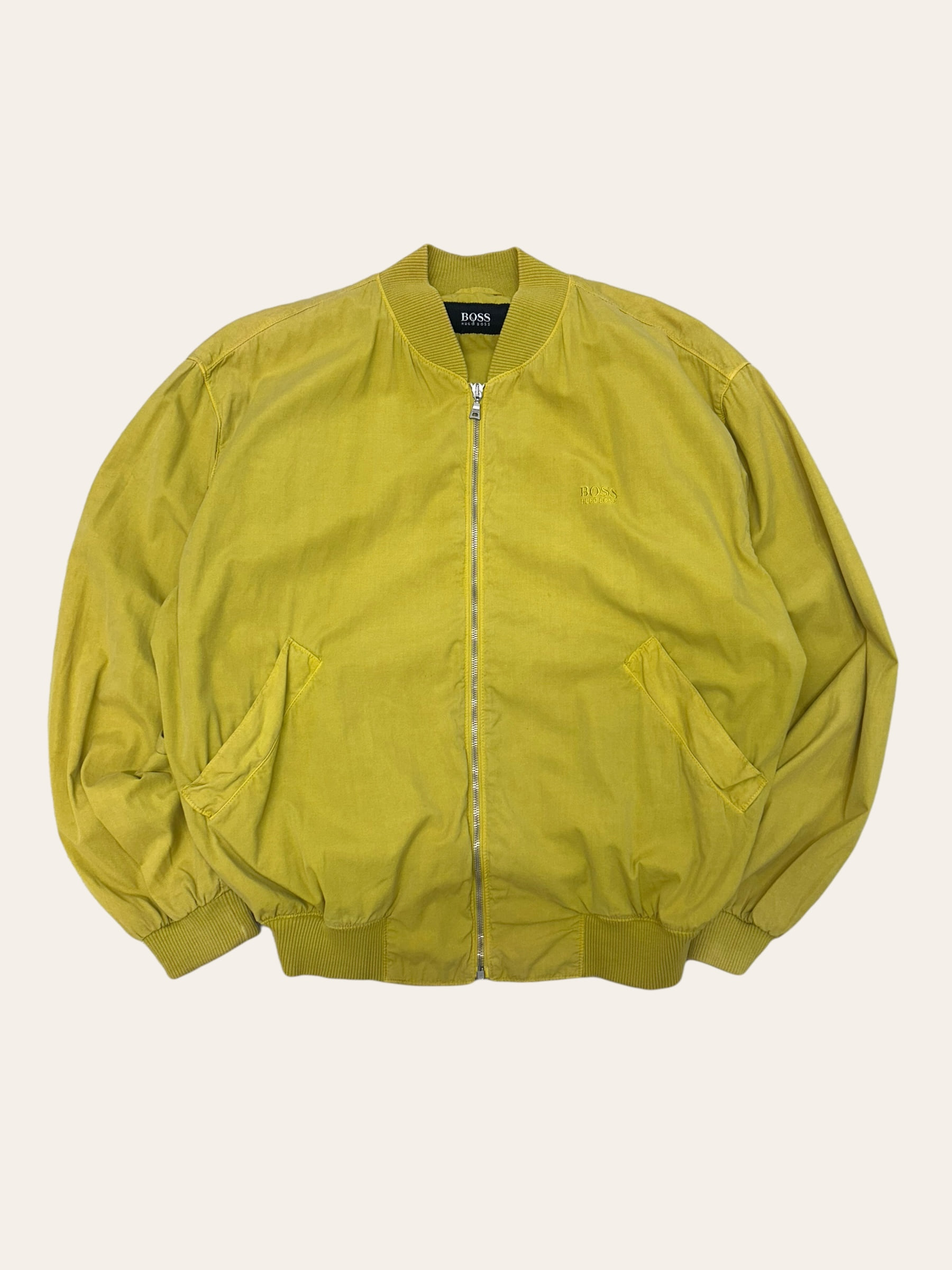 Hugo boss mustard color blouson jacket 52