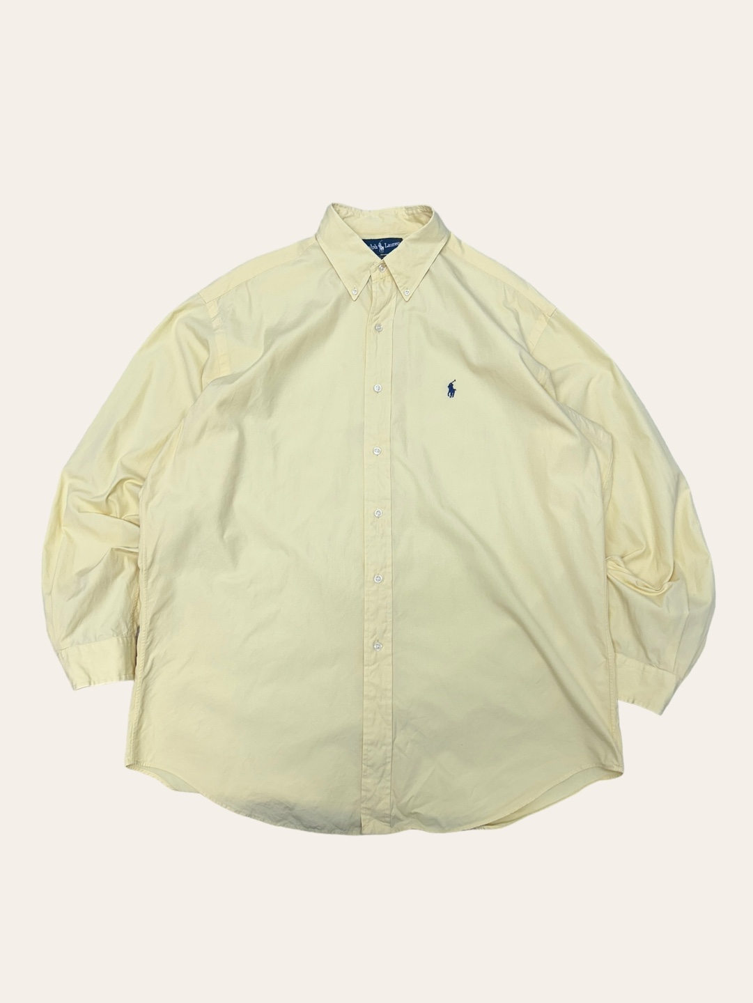 (From USA)Polo ralph lauren yellow oxford shirt L