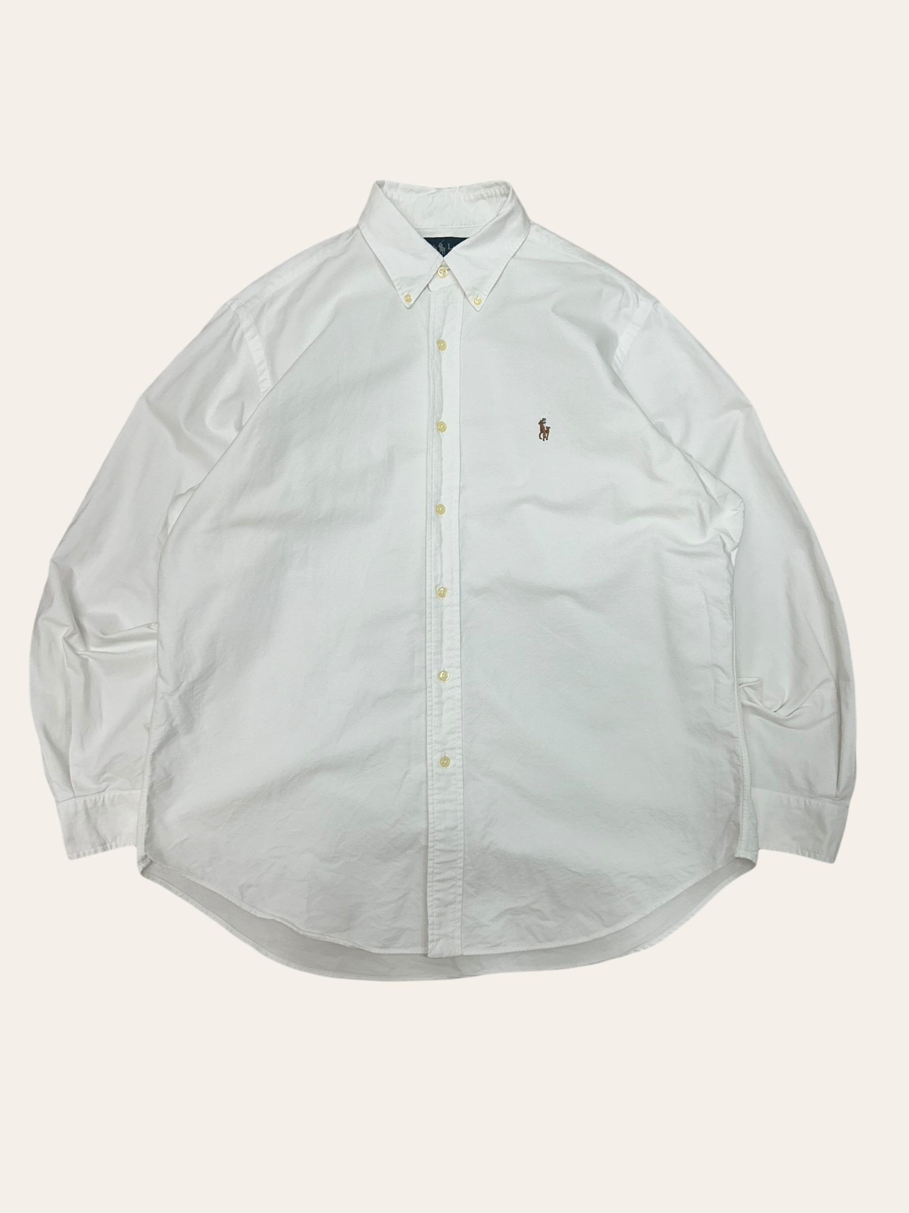 (From USA)Polo ralph lauren white oxford shirt 16.5