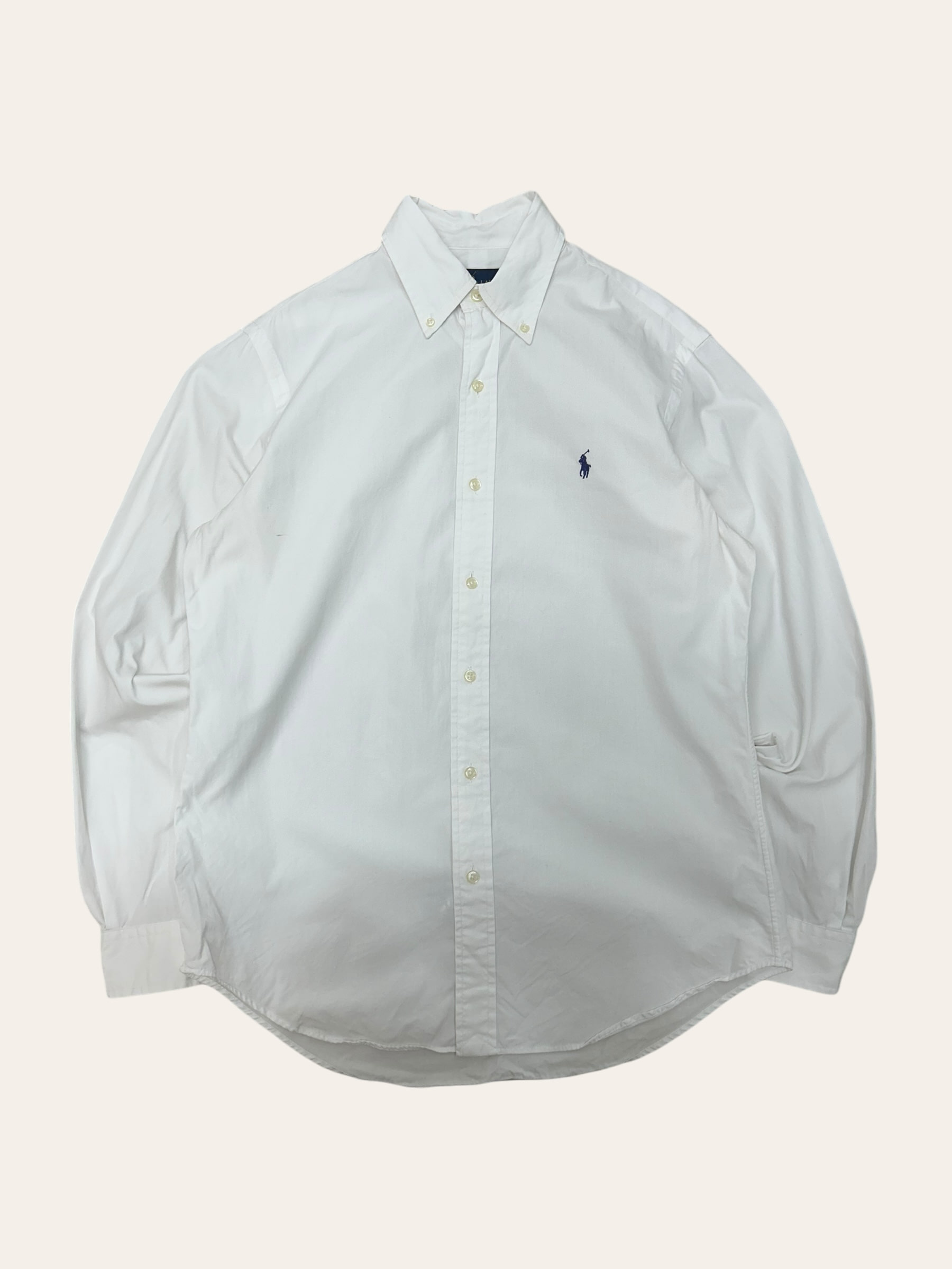 (From USA)Polo ralph lauren white poplin shirt S
