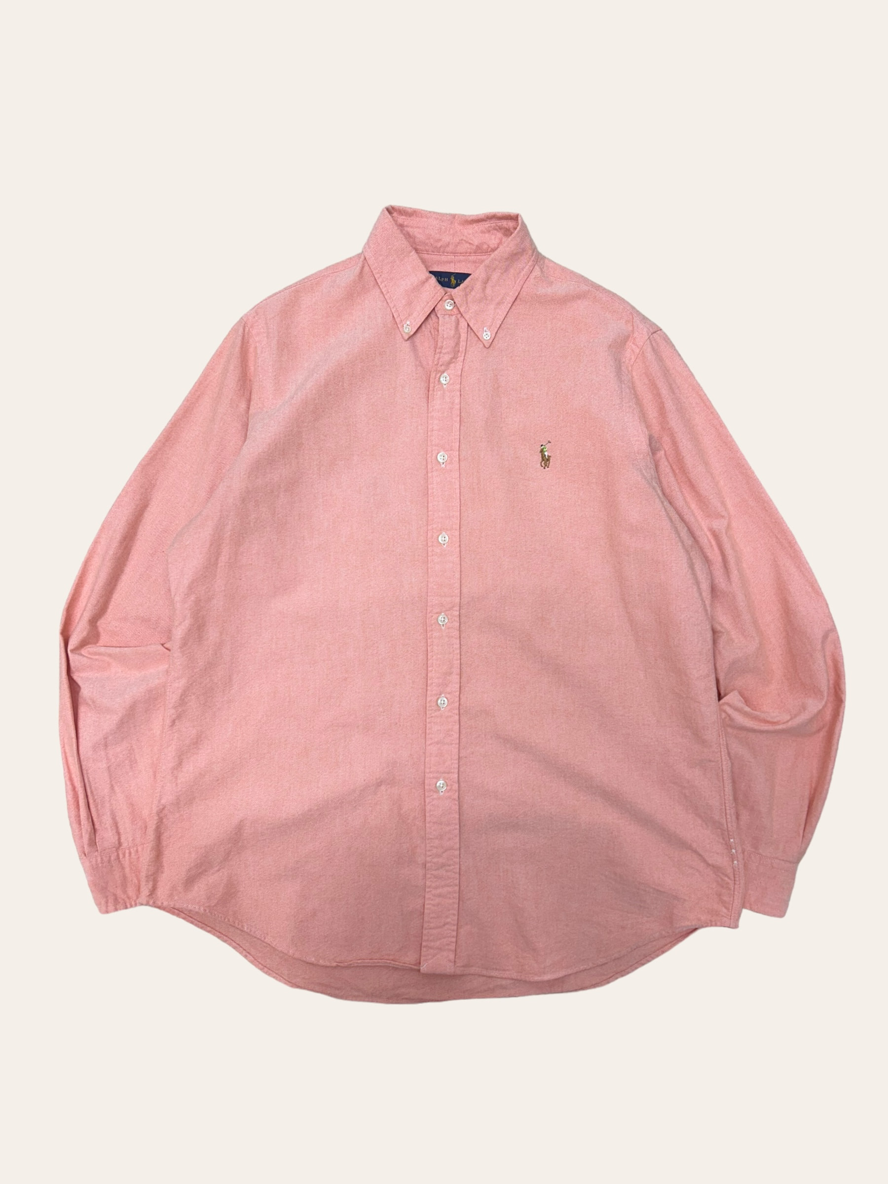 (From USA)Polo ralph lauren peach color oxford shirt L