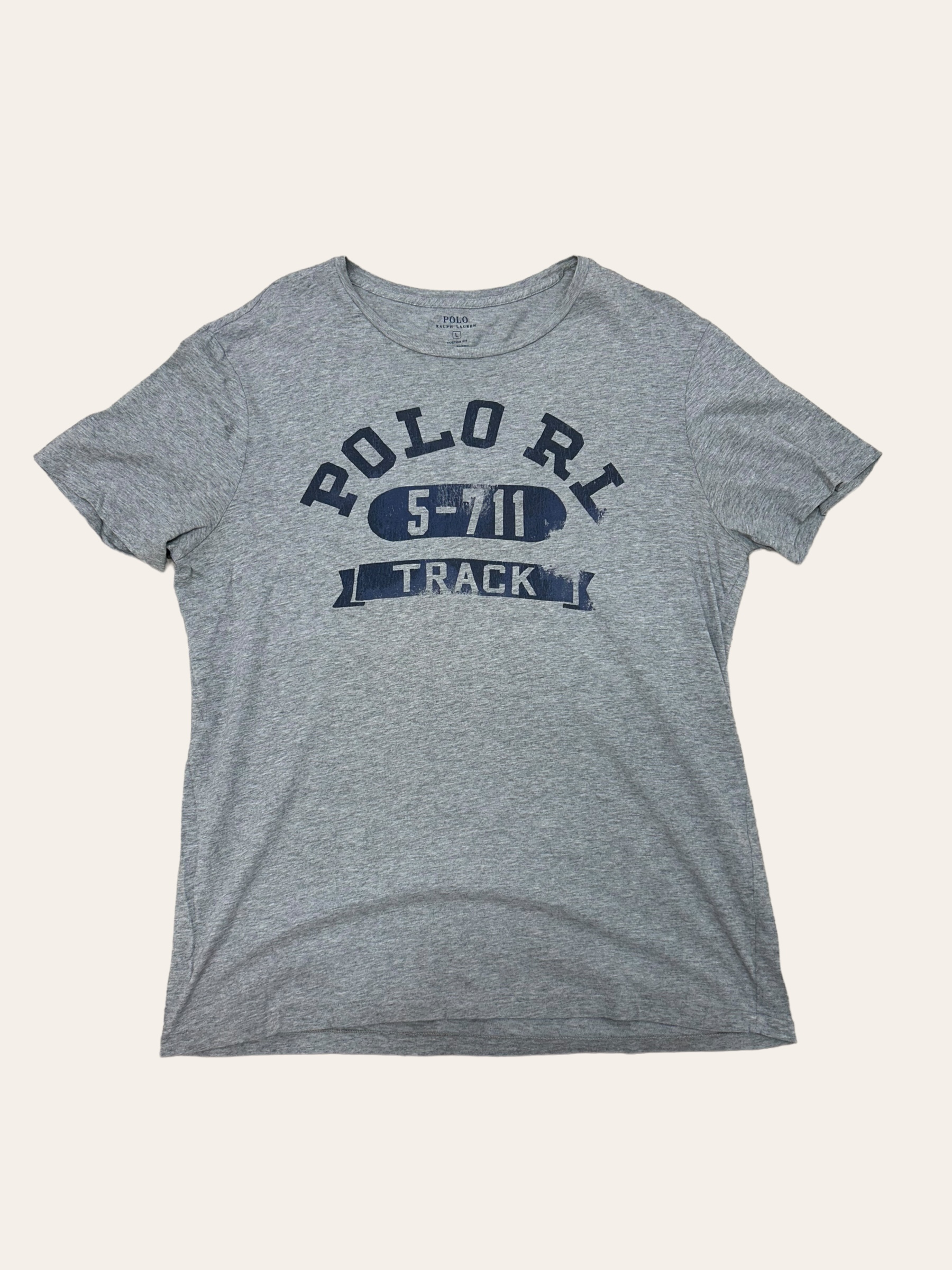 Polo ralph lauren gray printing T-shirt L