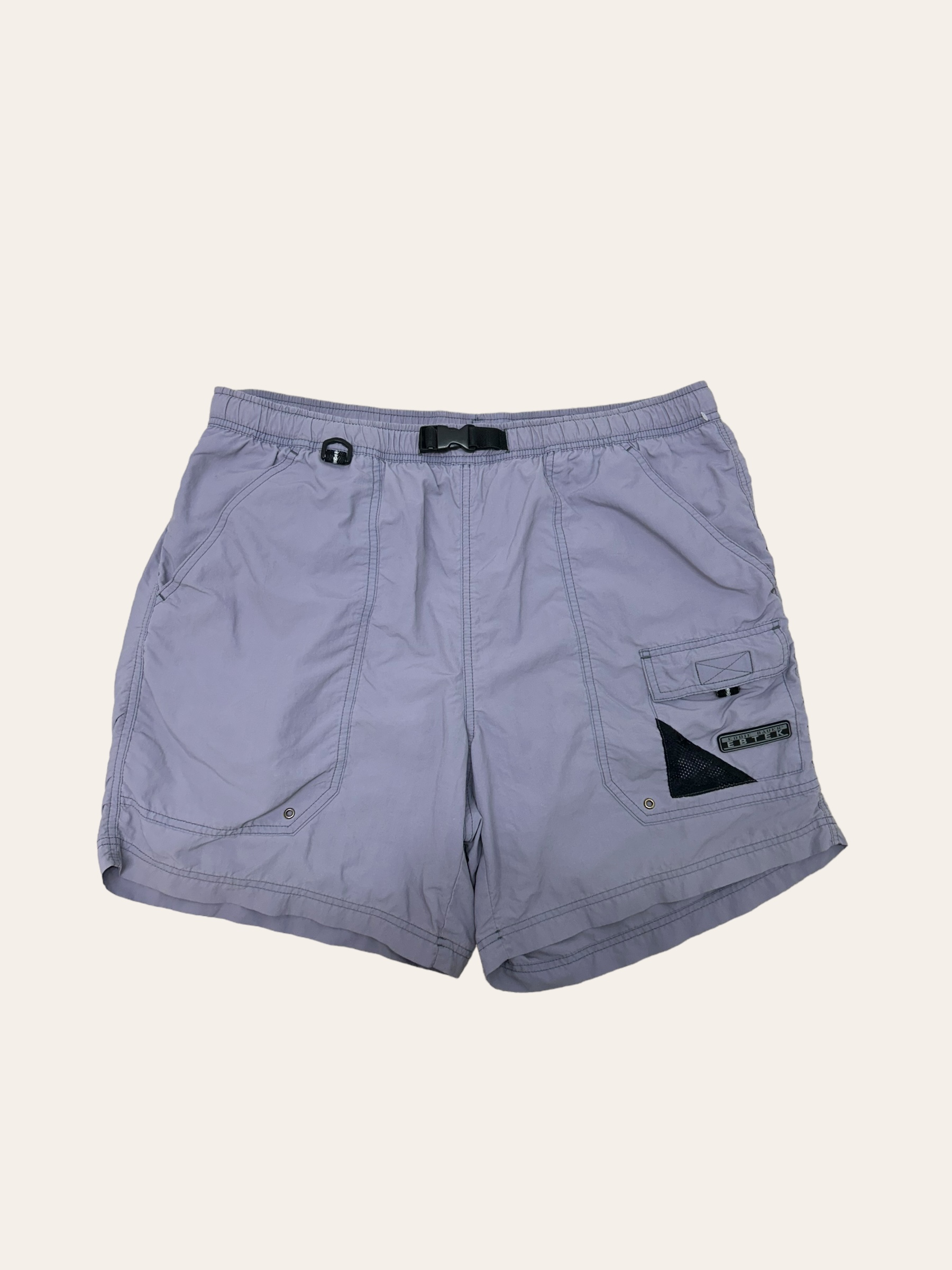 Eddie bauer EBTEK purple gray color nylon shorts L