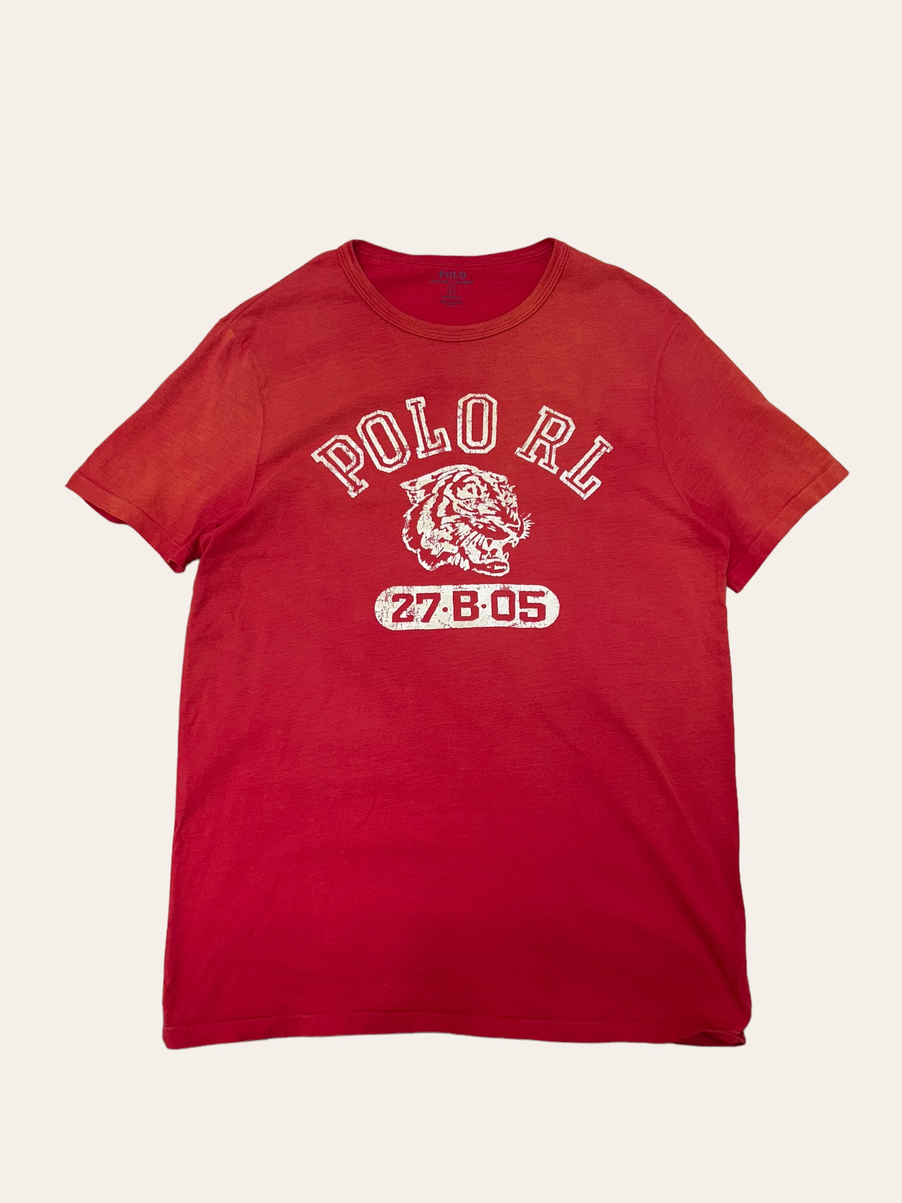 Polo ralph lauren red tiger printing T-shirt L