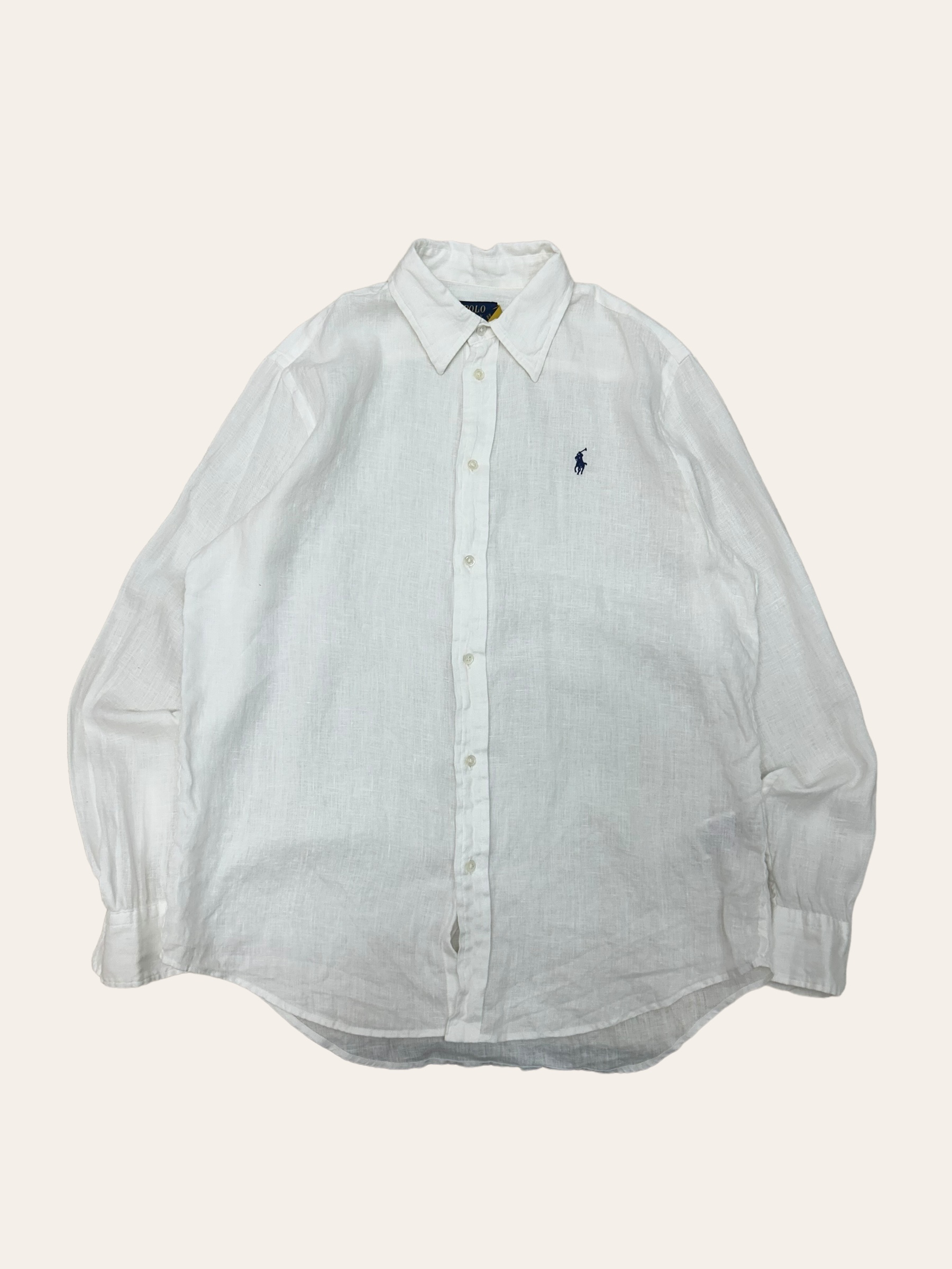 (여성용)Polo ralph lauren white linen shirt M