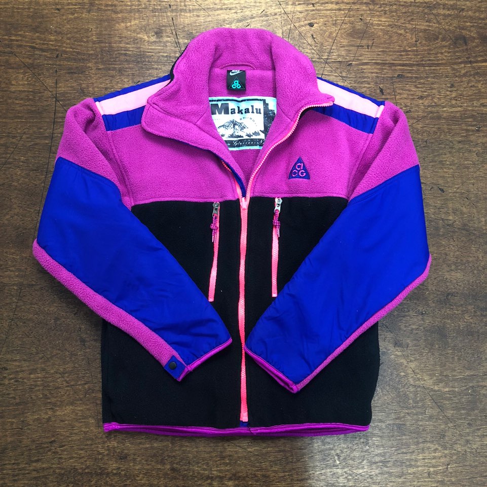 Nike ACG 90's makalu multicolor fleece jacket S.