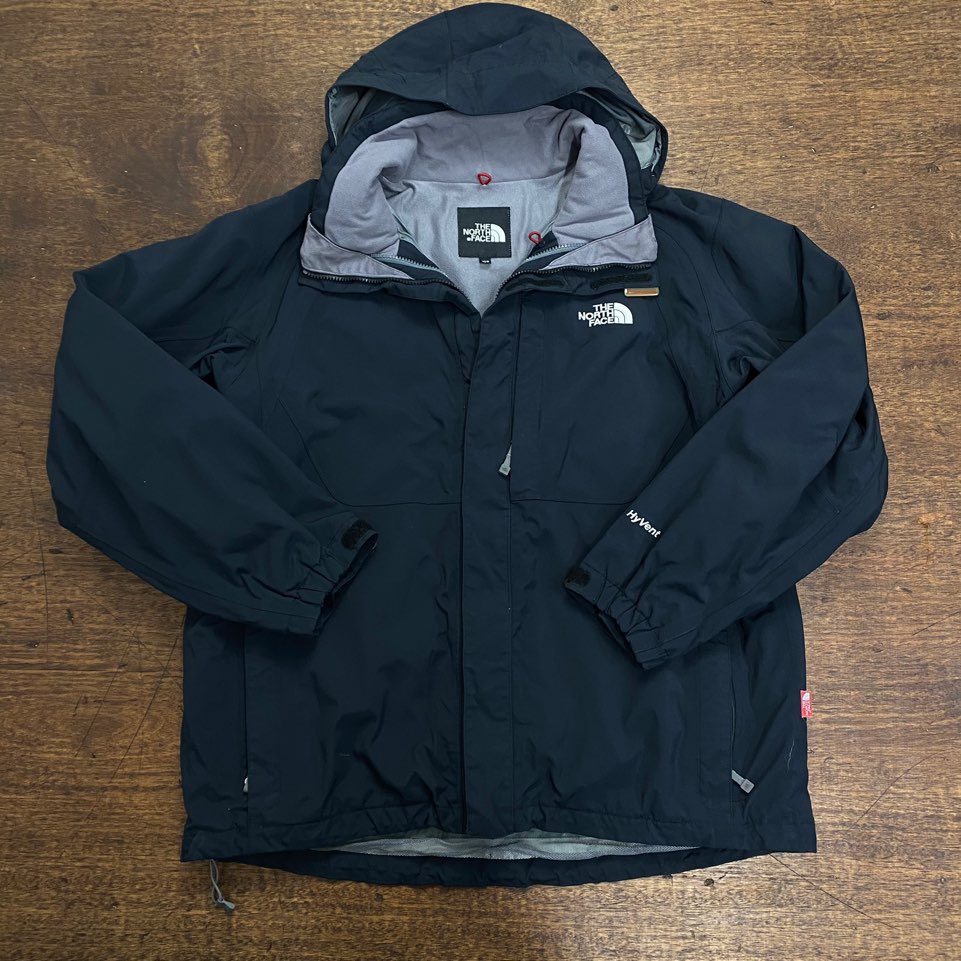 The north face black hyvent jacket XL(105)