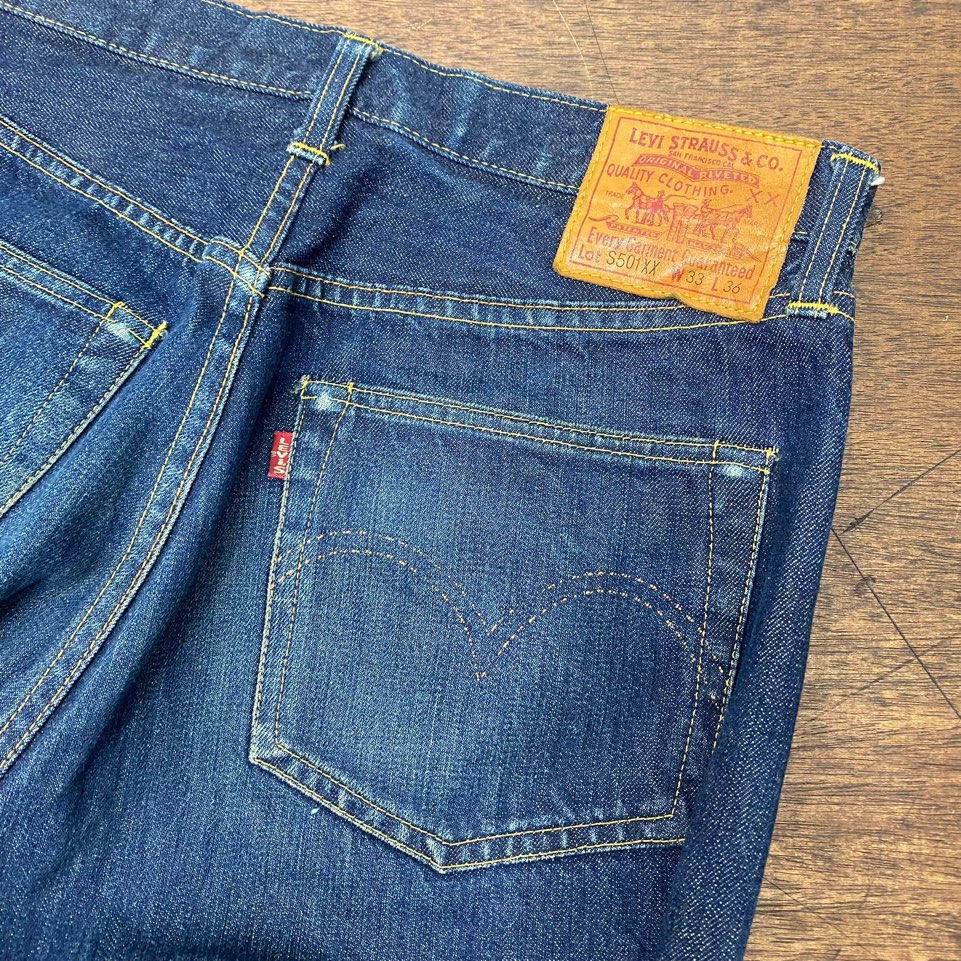 Levis 90's 44501 selvedge jeans 33x36