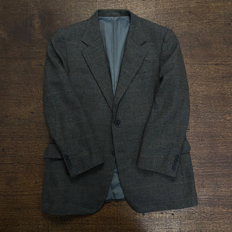 Burberry wool angora tweed blazer 102(L)